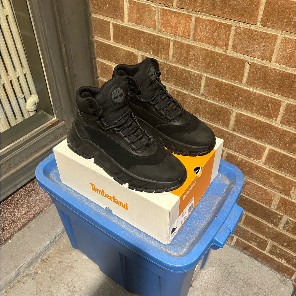 Timberland, size 12, black.